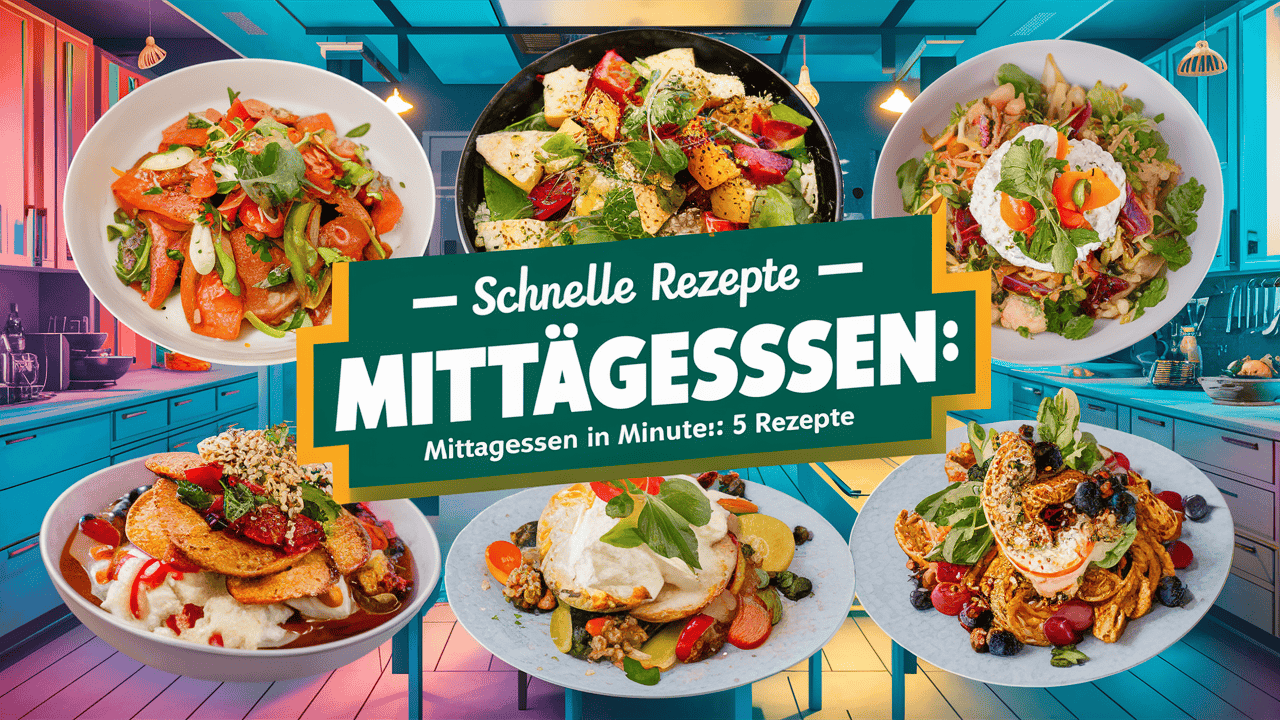 Schnelle Gemüsepfanne mit Reis für das Mittagessen