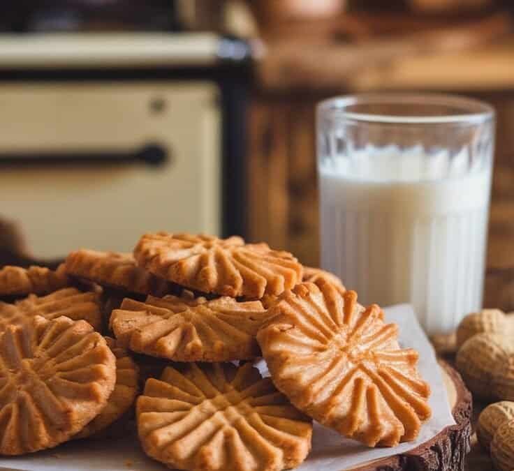 Einfaches Rezept für Erdnussbutterkekse