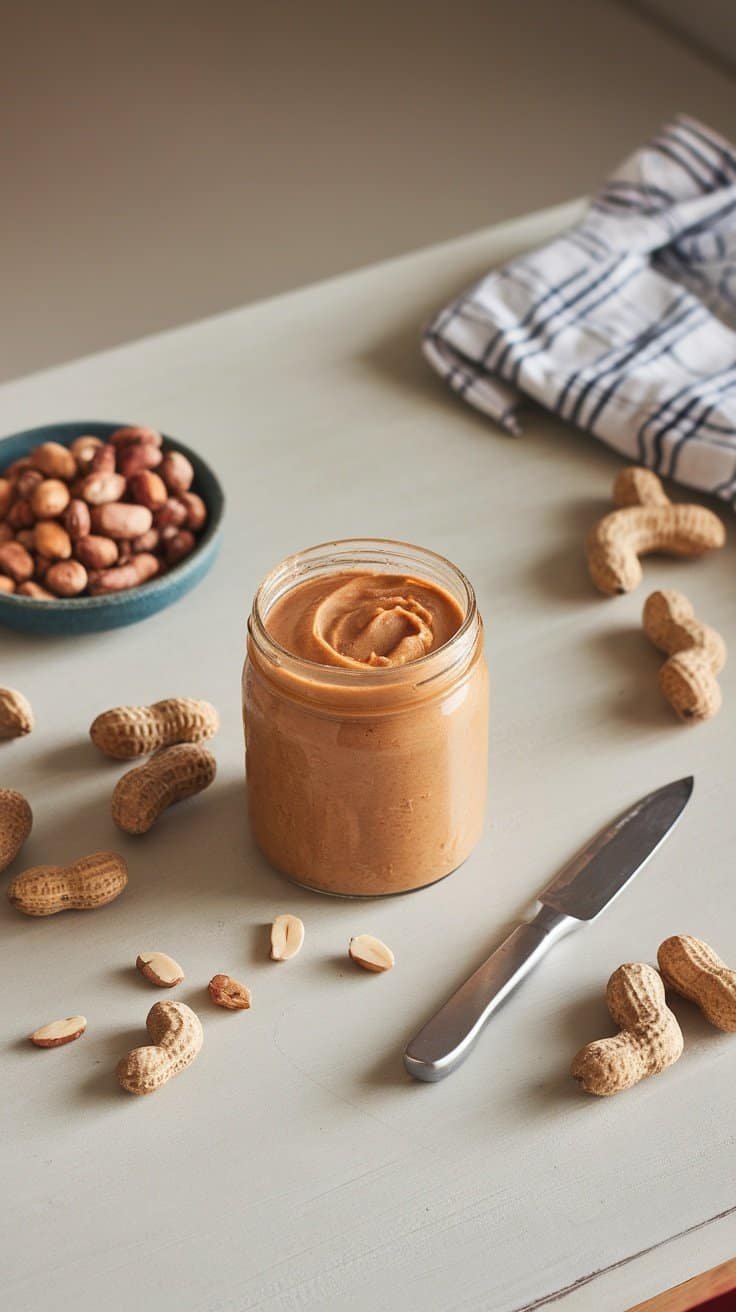 Selbstgemachte Erdnussbutter Rezept