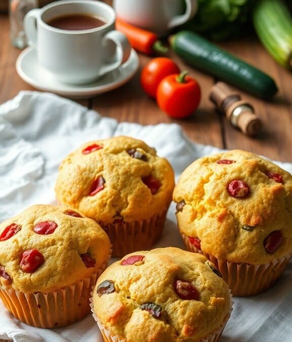 Herzhafte Gemüse Muffins