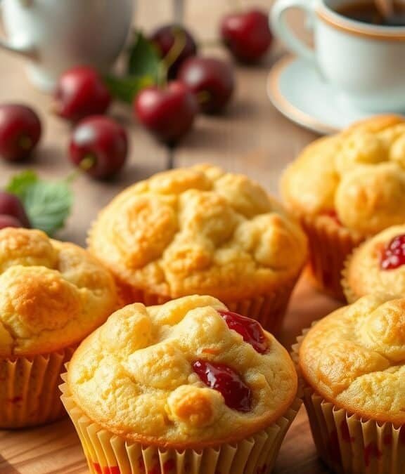 Einfache Kirschmuffins Rezept