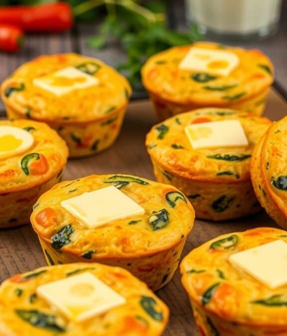 Gemüse Frittata Muffins Rezept