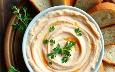 Mediterraner Tomaten-Feta-Dip mit getrockneten Tomaten