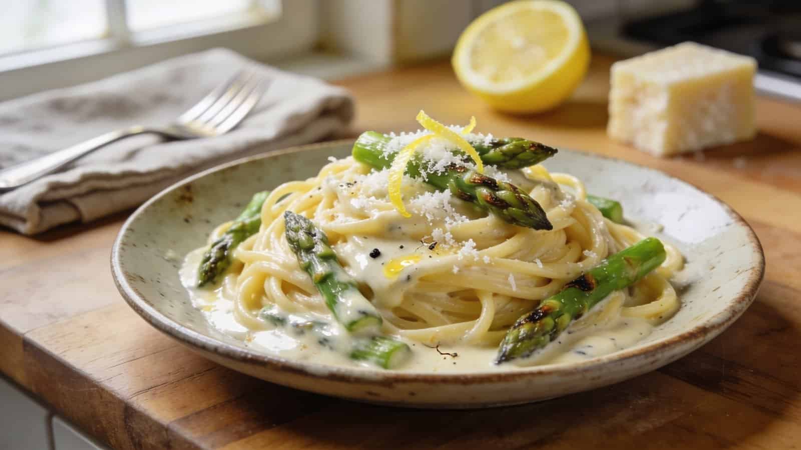 cremigste Spargel Pasta