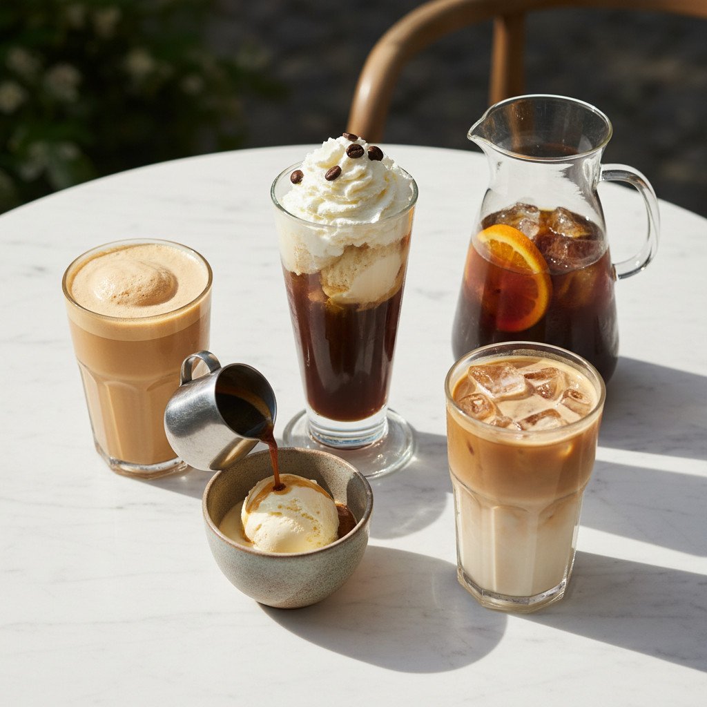 5 Eiskaffee- und Sommergetränke 5 Eiskaffee- und Sommergetränke
