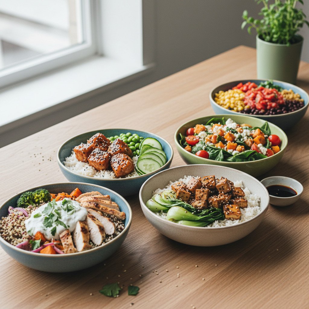 5 Meal-Prep-Bowls für Busy Weeks 5 Meal-Prep-Bowls für Busy Weeks