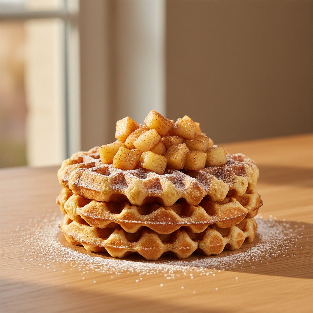 Apfel-Zimt-Waffeln