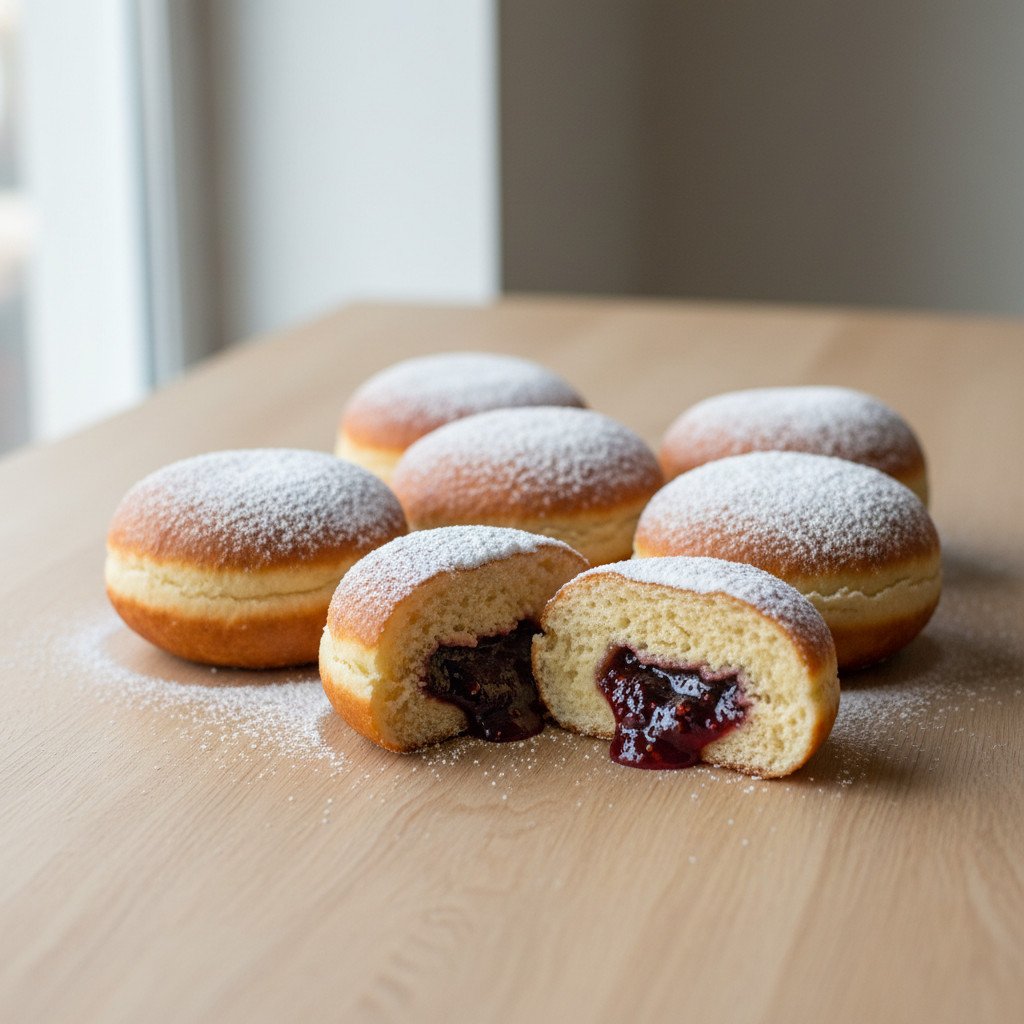 Berliner Pfannkuchen (Krapfen) Berliner Pfannkuchen (Krapfen)