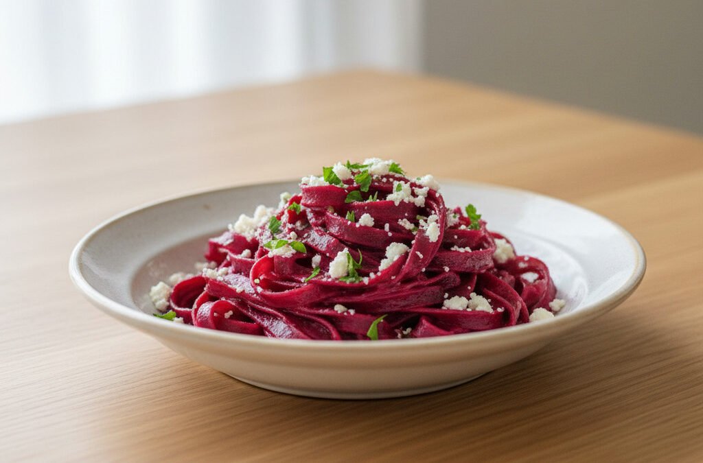 Blutige Rote-Bete-Pasta