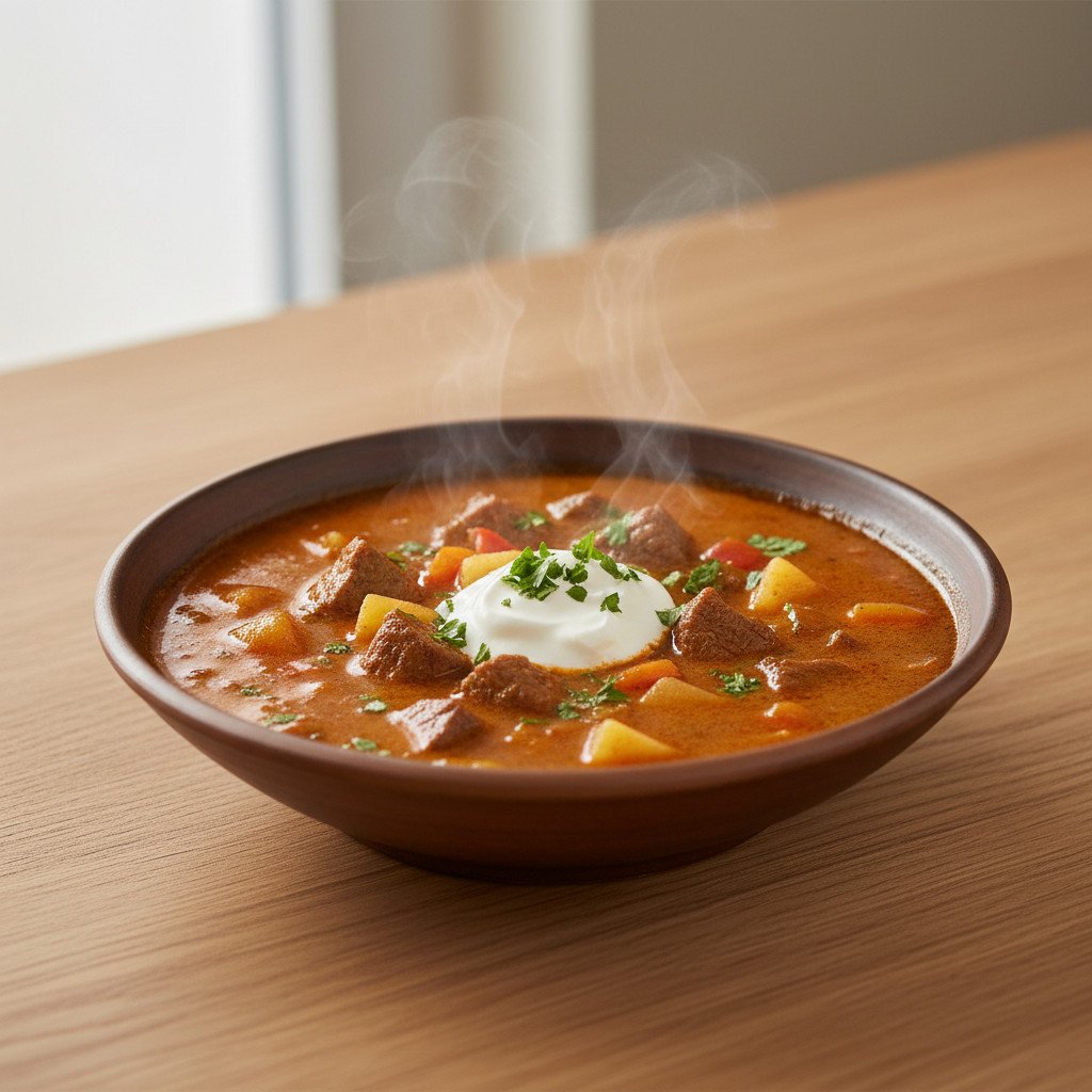 Cremige Gulaschsuppe Cremige Gulaschsuppe