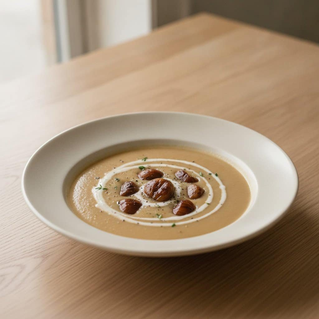 Cremige Maronen-Kartoffel-Suppe