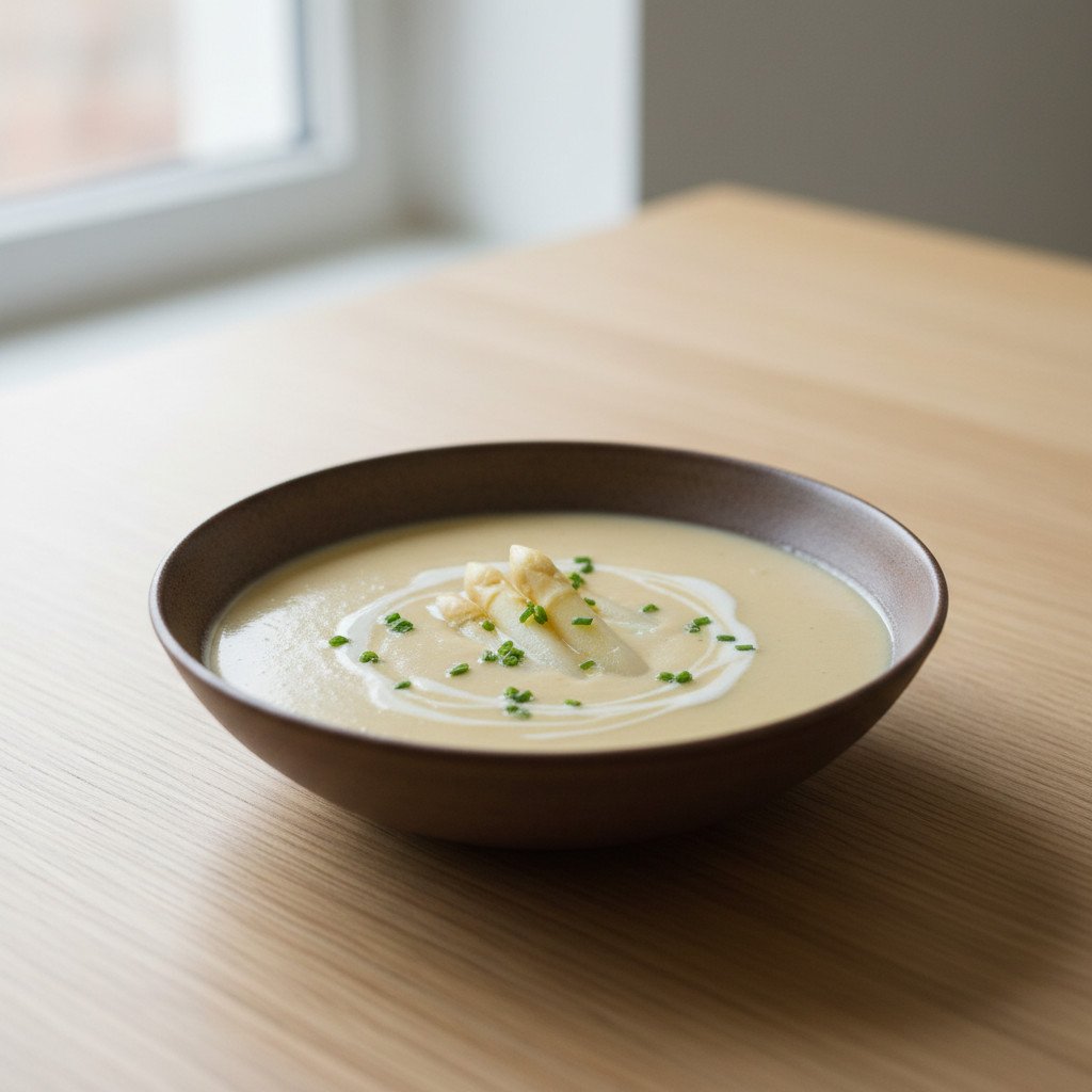 Cremige Spargelcremesuppe Cremige Spargelcremesuppe