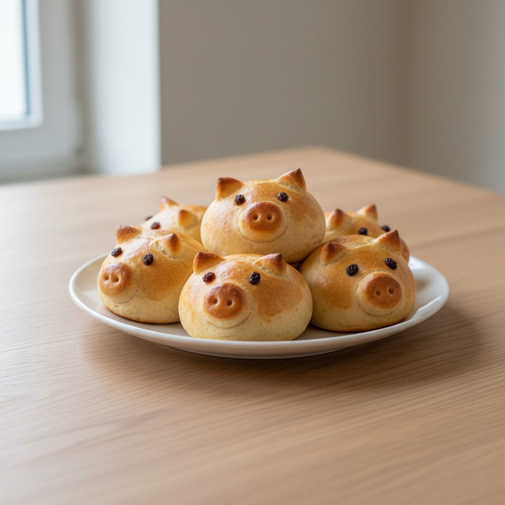Glücksschwein-Brioche Glücksschwein-Brioche