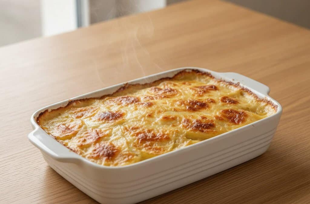 Knuspriges Kartoffelgratin mit Käse
