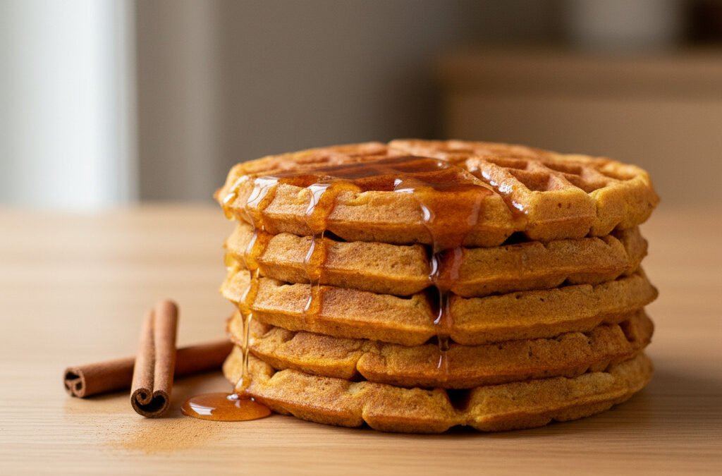 Kürbis-Gewürz-Waffeln