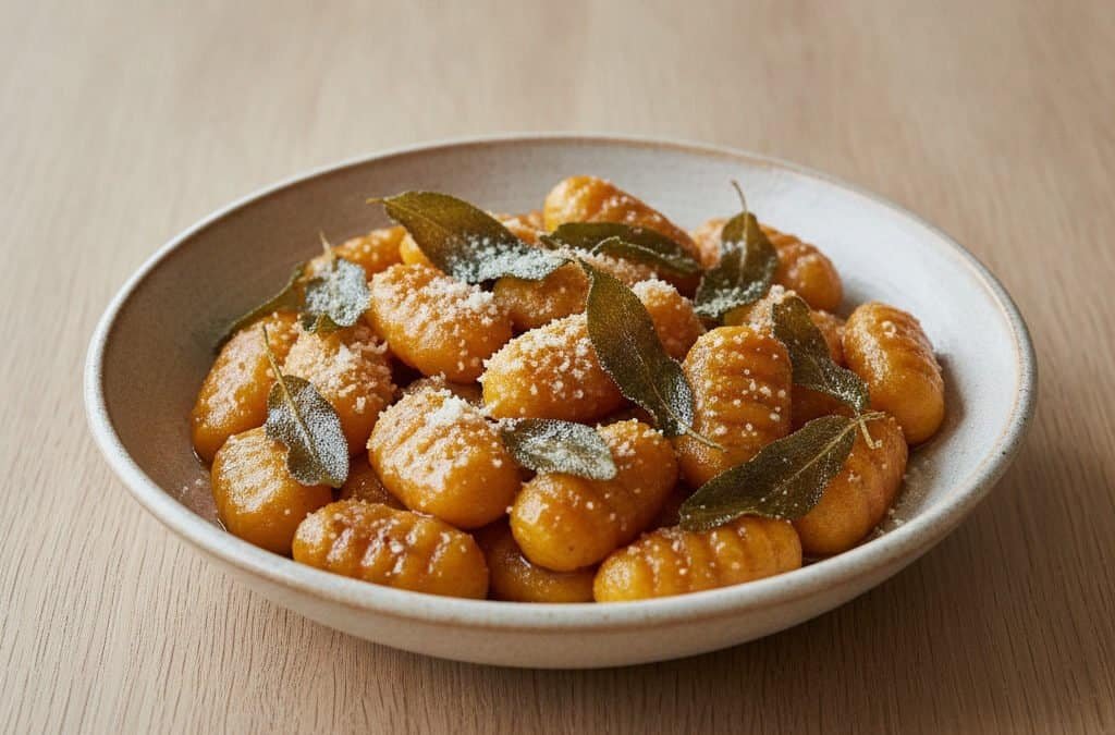 Kürbis-Gnocchi mit Salbeibutter