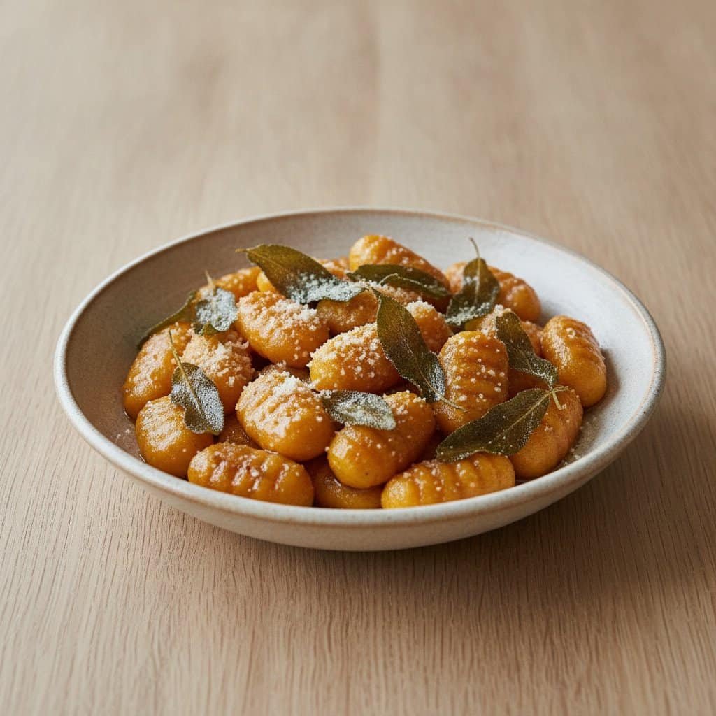 Kürbis-Gnocchi mit Salbeibutter Kürbis-Gnocchi mit Salbeibutter