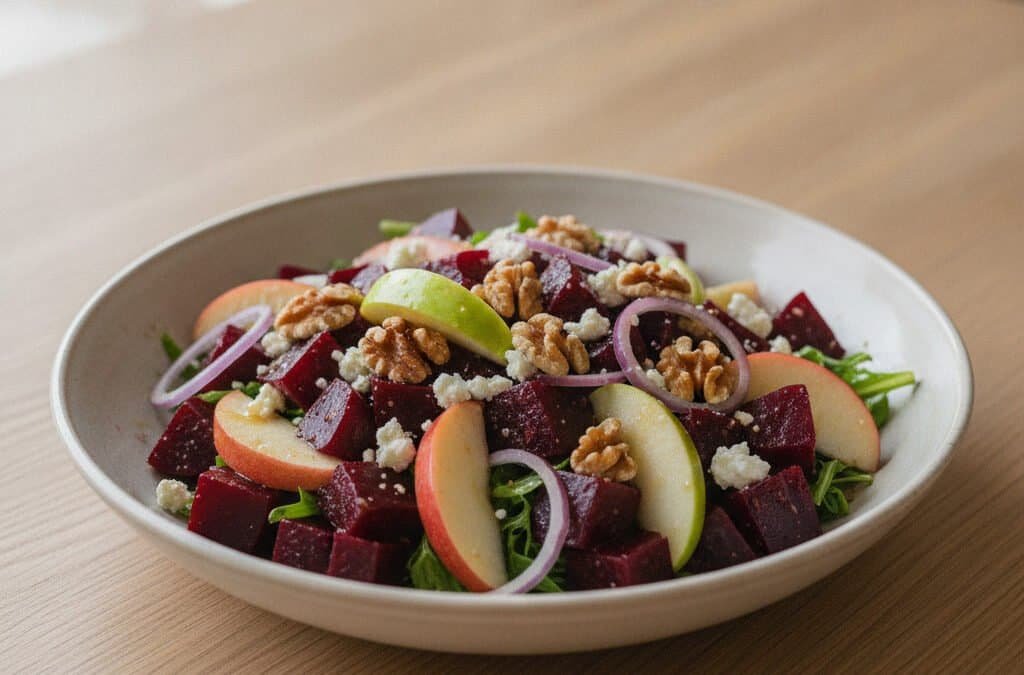 Rote-Bete-Salat mit Apfel und Walnüssen