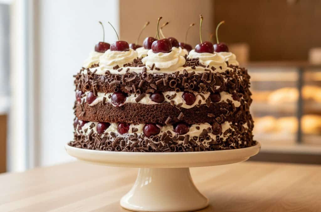 Saftige Schwarzwälder Kirschtorte