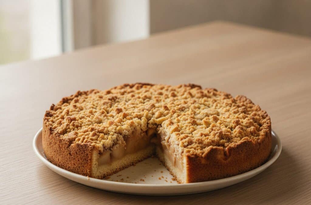 Saftiger Apfelkuchen mit Streusel