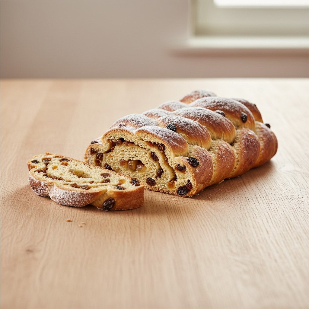 Saftiger Christstollen-Zopf Saftiger Christstollen-Zopf