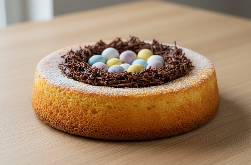 Saftiger Osternest-Kuchen