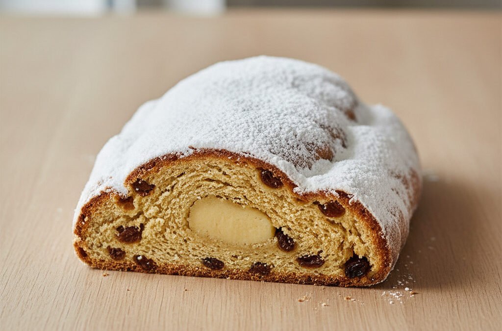 Saftiger Stollen mit Marzipan