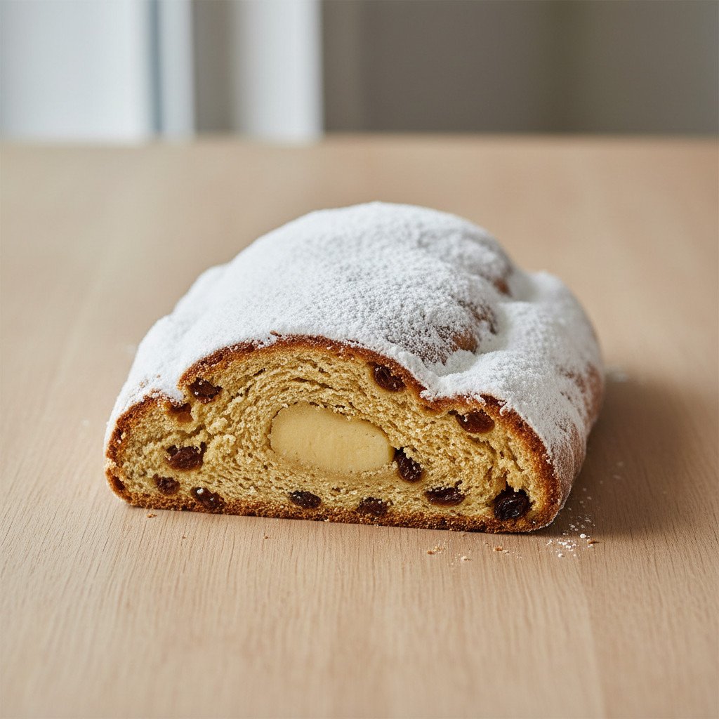 Saftiger Stollen mit Marzipan Saftiger Stollen mit Marzipan
